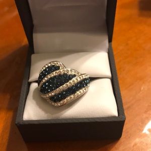 Beautiful Platinum Over Bronze Ring